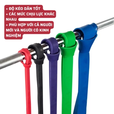 Bộ Dây Kháng Lực Powerband Đa Năng - Cao Su Tự Nhiên, Tập Gym Yoga Tại Nhà, Giá ưu đãi 60.480₫ 2