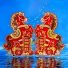 Bộ Decal 2 Ngựa 3D Dán Cửa Trang Trí Tết 2.026 - Ngựa Độc Đáo Bính Ngọ Giá 49k 3