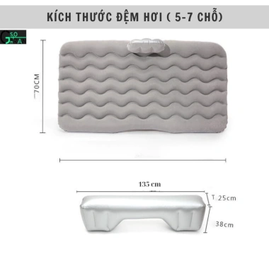 Bộ Đệm Hơi Xe Ô Tô Nhung Cao Cấp - Mềm Mịn, Êm Ái, Kèm Bơm 12V & 2 Gối, Giá 308.700đ 4 Bộ Đệm Hơi Xe Ô Tô Nhung Cao Cấp - Mềm Mịn, Êm Ái, Kèm Bơm 12V & 2 Gối, Giá 308.700đ 4