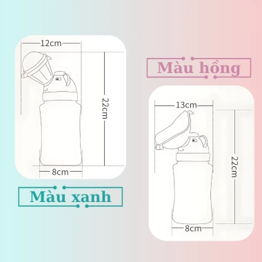 Bô Đi Tiểu Di Động 450ml Dung Tích Lớn Chống Tràn, Quai Xách Du Lịch Tiện Lợi 5