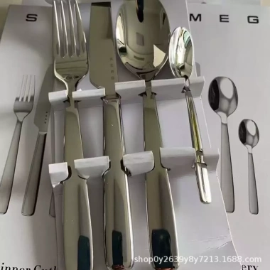 Bộ đồ ăn phương Tây 4 món - dao thìa nĩa thép không gỉ, sang trọng, bền bỉ