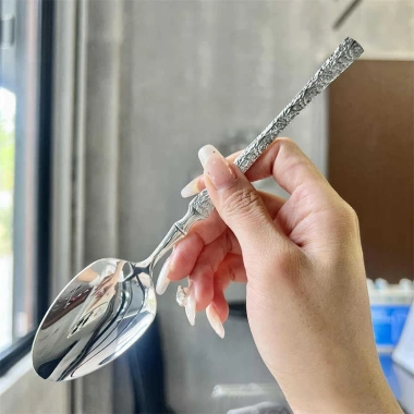 Bộ Đồ Ăn Thép Không Gỉ 304 - Dao, Nĩa, Thìa Tay Cầm Eo Nhỏ Phương Tây, Giá 30.055₫