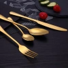 Bộ đồ ăn thép không gỉ mạ titan vàng, dao bít tết Tây, thìa súp cà phê đá, bộ thìa nĩa - Giá ưu đãi 16.960₫ 3