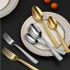 Bộ Đồ Ăn Thép Không Gỉ Rèn Nhật Bản, Dao Nĩa Thìa Búa Dày Họa Tiết, 47.820₫ 3
