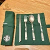 Bộ Đồ Ăn Titan Starbucks Đũa Thìa Gấp Du Lịch Gia Đình – Sang Trọng, Giá 248.600 VND