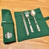 Bộ Đồ Ăn Titan Starbucks Đũa Thìa Gấp Du Lịch Gia Đình – Sang Trọng, Giá 248.600 VND 3