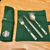 Bộ Đồ Ăn Titan Starbucks Đũa Thìa Gấp Du Lịch Gia Đình – Sang Trọng, Giá 248.600 VND 5