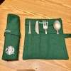 Bộ Đồ Ăn Titan Starbucks Đũa Thìa Gấp Du Lịch Gia Đình – Sang Trọng, Giá 248.600 VND 7