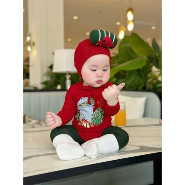 Bộ đồ Baby House N N Sét Bánh Tét cho Bé – Suit và Mũ Thun, Giá 205.000₫ 2
