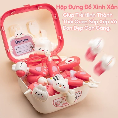Bộ Đồ Chơi Bác Sĩ Mô Phỏng 40 Chi Tiết Thật - Nhập Vai Y Tế, Ưu Đãi 173,145₫
