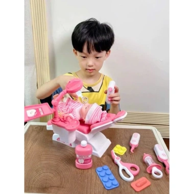 Bộ Đồ Chơi Bác Sĩ Nha Khoa Ghế Nằm Sang Trọng, Đồ Chơi Đóng Vai Dễ Thương Cho Bé 9