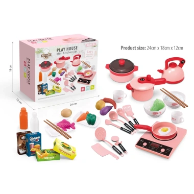 Bộ đồ chơi bếp đứng nấu ăn cho bé 33 chi tiết - Giải trí sáng tạo, giá 99.000 VND
