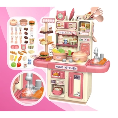 Bộ đồ chơi bếp đứng nấu ăn có đèn cho bé nhập vai nhà bếp 33 chi tiết, giảm giá 152k