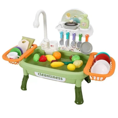 Bộ Đồ Chơi Bồn Rửa Chén Mini Vòi Nước Tuần Hoàn cho Bé - Mô Phỏng Nhà Bếp Dụng Cụ Nấu Ăn H364A 289.000