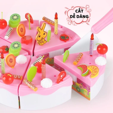 Bộ Đồ Chơi Cắt Bánh Sinh Nhật 99 Chi Tiết Toki Cat - Phát Triển Tư Duy Giá 179.000đ
