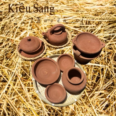 Bộ đồ chơi đất nung nấu ăn 6 chi tiết - Bảo hành, giá sỉ 42.750 VND, đầy đủ phụ kiện