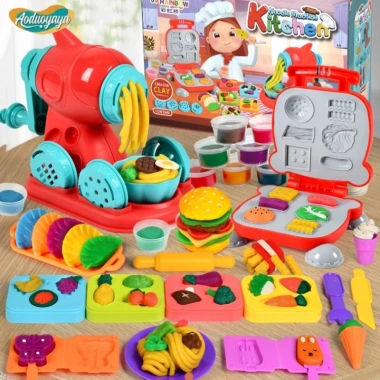 Bộ Đồ Chơi Máy Làm Mì & Kem Đất Sét - Dụng Cụ Nấu Ăn Sáng Tạo Cho Bé, Giá 173k