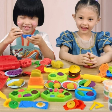 Bộ Đồ Chơi Máy Làm Mì & Kem Đất Sét - Dụng Cụ Nấu Ăn Sáng Tạo Cho Bé, Giá 173k