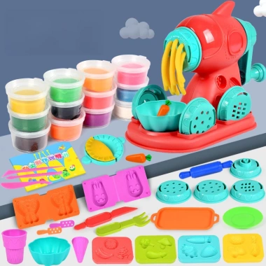 Bộ Đồ Chơi Máy Làm Mì & Kem Đất Sét - Dụng Cụ Nấu Ăn Sáng Tạo Cho Bé, Giá 173k