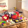 Bộ đồ chơi mô phỏng nấu ăn nhà bếp – Đồ chơi giáo dục thông minh, nướng thịt, chỉ 174k