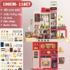 Bộ Đồ Chơi Nấu Ăn 106CM - Bếp Cao Cấp Khói Nước, Đèn Nhạc, Nồi Cơm Điện 10