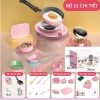 Bộ đồ chơi nấu ăn 18-26 chi tiết nhựa không dùng pin – Bếp điện mini, giá chỉ 239.000 VND