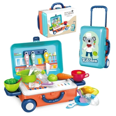 Bộ đồ chơi nấu ăn 23 chi tiết nhựa nguyên sinh an toàn kèm vali - 178.000₫ 6