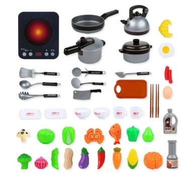 Bộ Đồ Chơi Nấu Ăn 36 Chi Tiết Mini Kitchen cho Bé Xanh Trai và Hồng Gái 127.5k