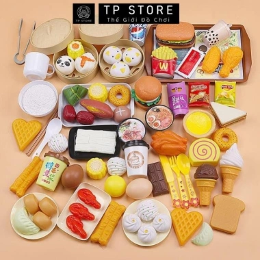 Bộ Đồ Chơi Nấu Ăn 88 Chi Tiết - Giúp Bé Thông Minh Nhận Biết Đồ Ăn | TP Store