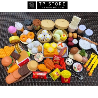 Bộ Đồ Chơi Nấu Ăn 88 Chi Tiết - Giúp Bé Thông Minh Nhận Biết Đồ Ăn | TP Store