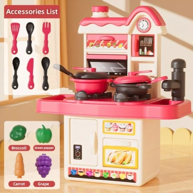 Bộ Đồ Chơi Nấu Ăn BAGUO Montessori - Nhà Bếp, Nồi Chảo Rau Củ Tương Tác 5