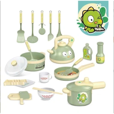 Bộ đồ chơi nấu ăn bé - Bếp chạy pin, đèn âm thanh, mẫu mới 2.025, giá ưu đãi 184.998₫ 3