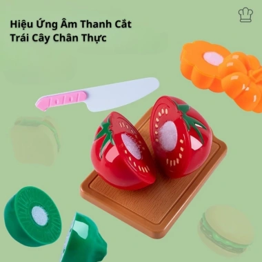 Bộ Đồ Chơi Nấu Ăn Bé Gái RAVINE Nhựa ABS An Toàn - Nhiều Chi Tiết Màu Hồng Xanh, Giá 49.200₫ 3