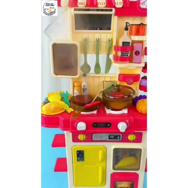 Bộ Đồ Chơi Nấu Ăn Bếp Bé Gái Cỡ Lớn Size Đại, Khói và Hiệu Ứng Cao Cấp 339.000₫