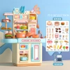 Bộ Đồ Chơi Nấu Ăn Bếp Đứng 33 Chi Tiết Đèn LED và Vòi Phun Nước - Đầu Bếp Nhập Vai Cho Bé Gái 8