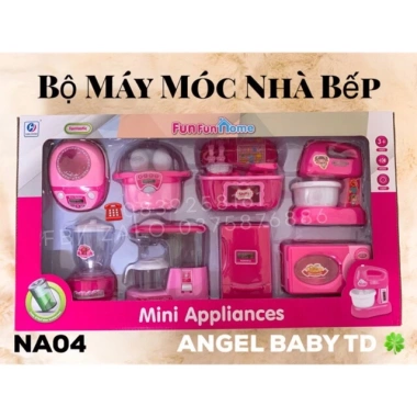 Bộ Đồ Chơi Nấu Ăn Đèn Nhạc - Nồi Cơm/Bếp Nướng/Máy Đánh Trứng/Xay Sinh Tố - 335k