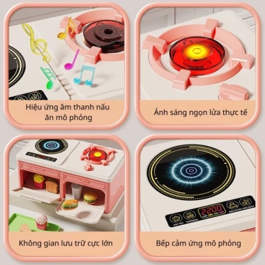 Bộ Đồ Chơi Nấu Ăn ELEPAN - Bếp Nhạc Đèn Cao Cấp, Giá 148.000 VND 4 Bộ Đồ Chơi Nấu Ăn ELEPAN - Bếp Nhạc Đèn Cao Cấp, Giá 148.000 VND 4
