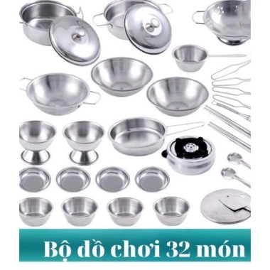 Bộ đồ chơi nấu ăn inox 25-40 món cho bé yêu - Giá ưu đãi 218.990₫ 4