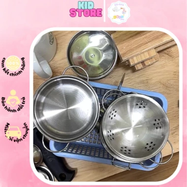 Bộ đồ chơi nấu ăn inox 25-40 món cho bé yêu - Giá ưu đãi 218.990₫ 8