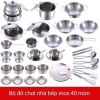 Bộ đồ chơi nấu ăn inox 40 món cho bé – An toàn, chịu nhiệt, giá ưu đãi 305.683₫