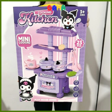 Bộ đồ chơi nấu ăn Kuromi tím nhà bếp, quầy tráng miệng, đàn Kuromi, quà Trung Thu cho bé 62.000₫