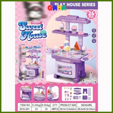 Bộ đồ chơi nấu ăn Kuromi tím nhà bếp, quầy tráng miệng, đàn Kuromi, quà Trung Thu cho bé 62.000₫