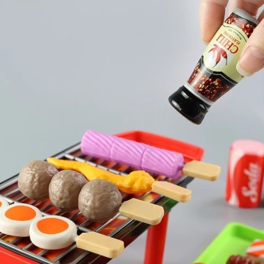 Bộ Đồ Chơi Nấu Ăn Mô Phỏng Hải Sản Trái Cây Rau Quả Thịt Nướng - 58 233 VND 6