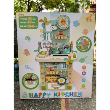 Bộ Đồ Chơi Nấu Ăn Nhà Bếp 2 Tầng 69cm - Bếp Rau Củ, Dụng Cụ To, Giá Sỉ 209k