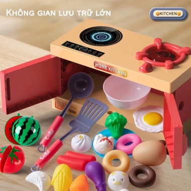 Bộ Đồ Chơi Nấu Ăn Nhà Bếp 33/56/70 Cho Bé Gái và Bé Trai - Giá Ưu Đãi 115k 4