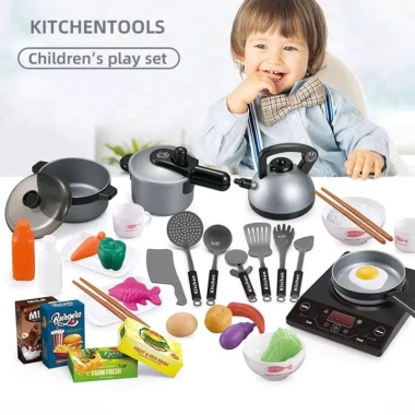 Bộ Đồ Chơi Nấu Ăn Nhà Bếp 36 Chi Tiết ToysThinKing - An Toàn, Đẹp, Giá 128k cho bé