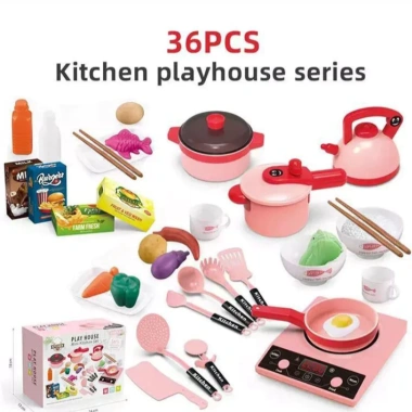 Bộ Đồ Chơi Nấu Ăn Nhà Bếp 36 Chi Tiết ToysThinKing - An Toàn, Đẹp, Giá 128k cho bé