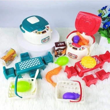 Bộ Đồ Chơi Nấu Ăn Nhà Bếp Bé Gái Kèm Nồi Cơm Điện - Phương Mai Kids Giá Ưu Đãi 55,500₫