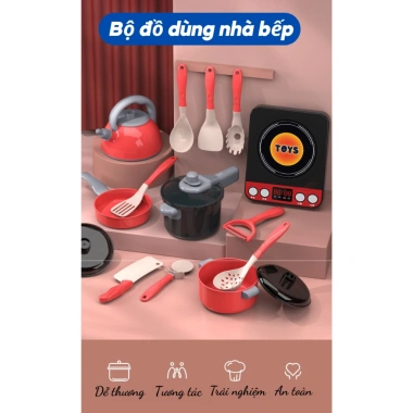 Bộ đồ chơi nấu ăn nhà bếp cao cấp 69 chi tiết - Đồ chơi thông minh cho bé, giá ưu đãi 125.000 VND - Tiệm Nhà Sóc 3