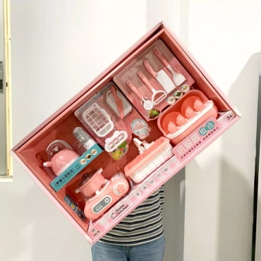 Bộ Đồ Chơi Nấu Ăn Nhà Bếp Cho Bé – Cắt Trái Cây, Mô Phỏng Bữa Ăn, Nhập Vai Giá 165k